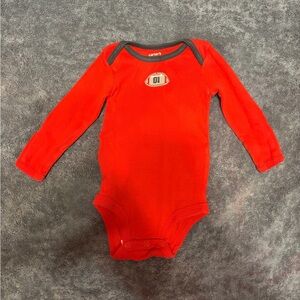 Carter's Bright Red Long Sleeve Bodysuit